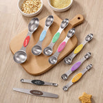 9-piece Set Of Stainless Steel Double Headed Measuring Spoons - Heritage cosmetics and beauty care