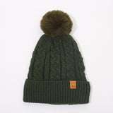 Fleece-lined Thickened Knitting Warm Men's And Women's Wool Hats With Fur Ball - Heritage cosmetics and beauty care