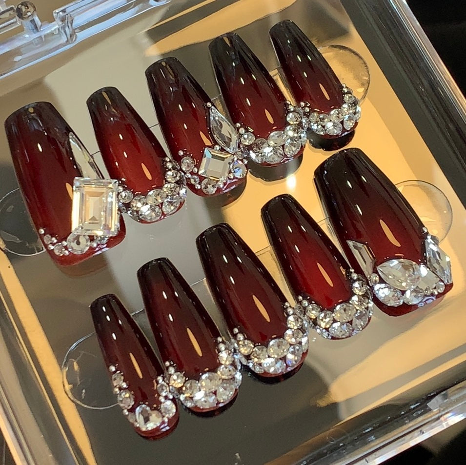 Bloody Castle Red Guokui White Wear Nail Tip Customized - Heritage cosmetics and beauty care