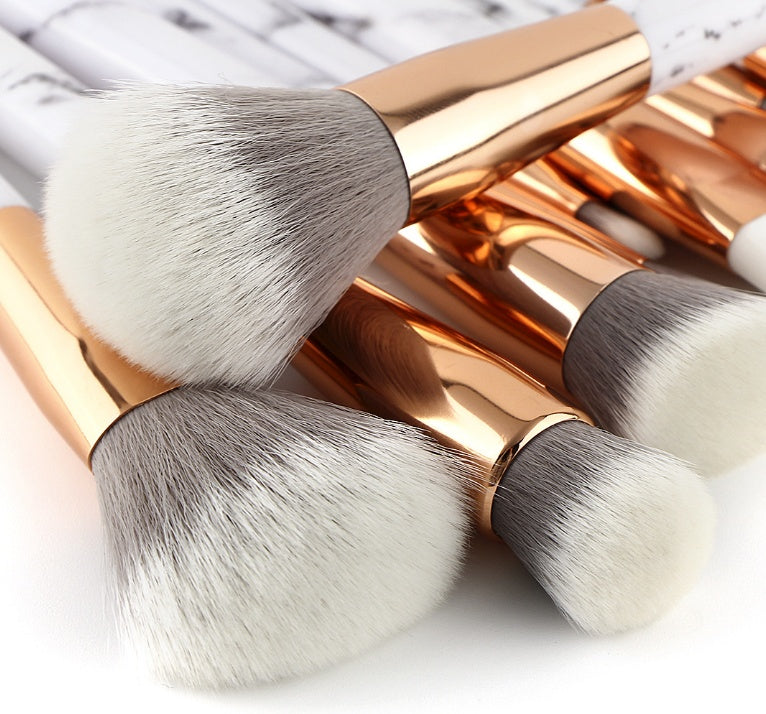 11 sets of marble makeup brush with makeup brush beauty makeup kit 11 makeup brush sets - Heritage cosmetics and beauty care