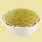 Portable detachable double-layer hollow fruit and vegetable cleaning drain basket Washed rice noodles