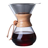 High temperature glass hand coffee pot sharing pot