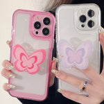 Too Empty Shell Butterfly Bracket Mobile Phone Case Transparent Sub Heritage cosmetics and beauty care