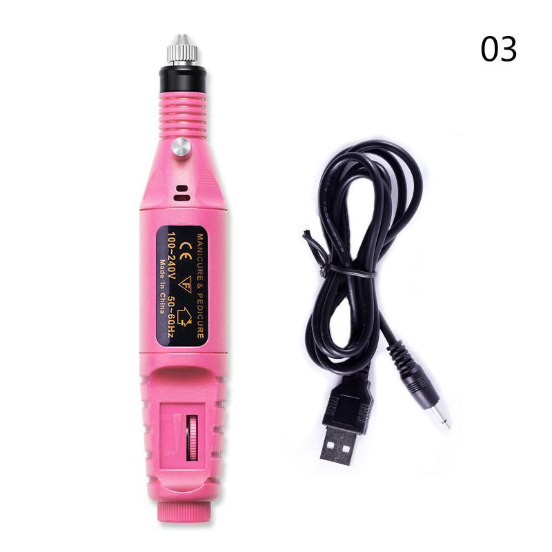 Electric Nail Drill Machine Manicure Machine Set USB Charging Mill Cutter For Manicure Nail File Pedicure Tool Nail Drill Set - Heritage cosmetics and beauty care