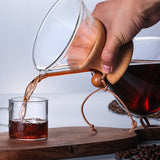 High temperature glass hand coffee pot sharing pot