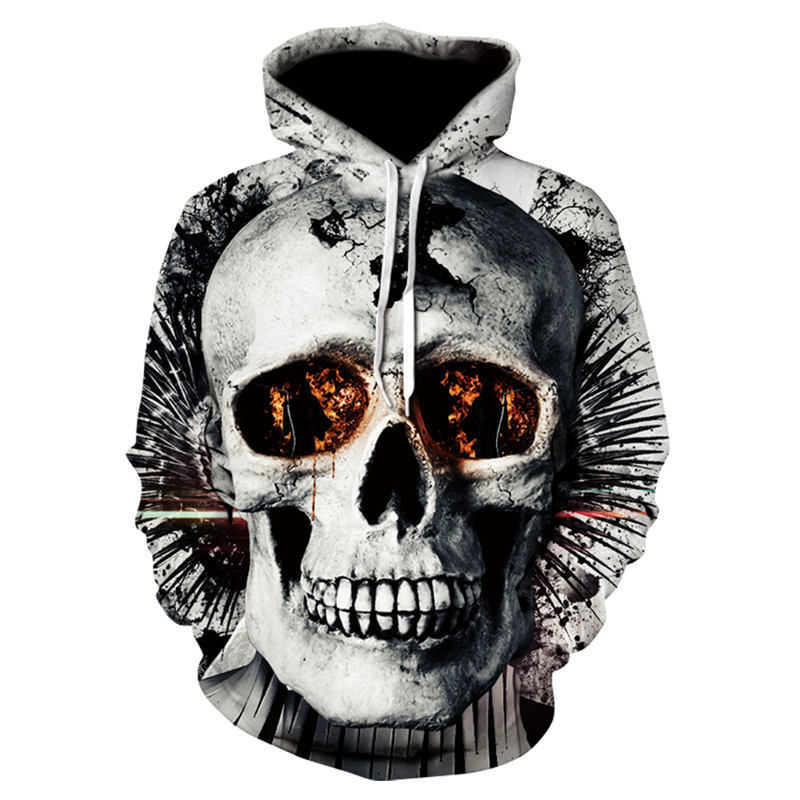 All kinds of fancy scary skull print hoodies - Heritage cosmetics and beauty care