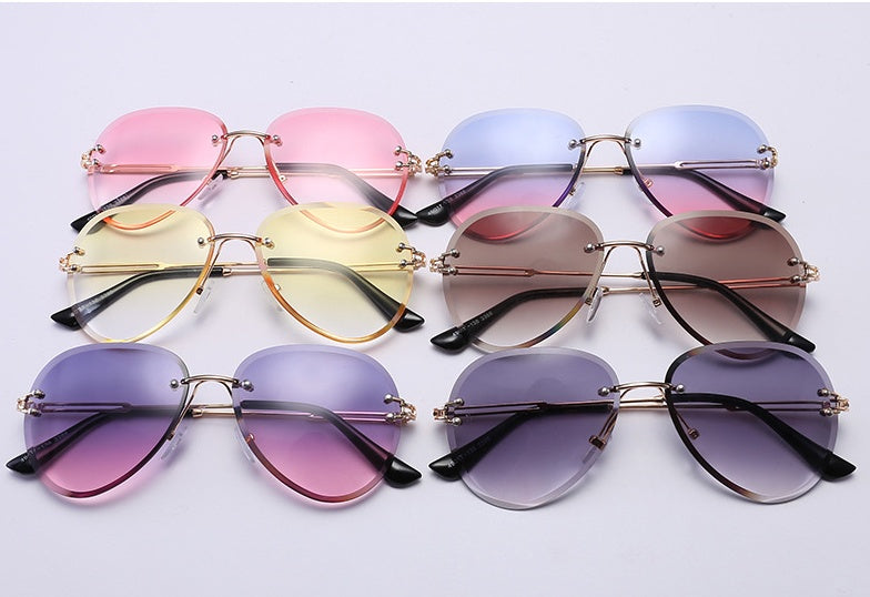 foreign trade rimless Sunglasses - Heritage cosmetics and beauty care