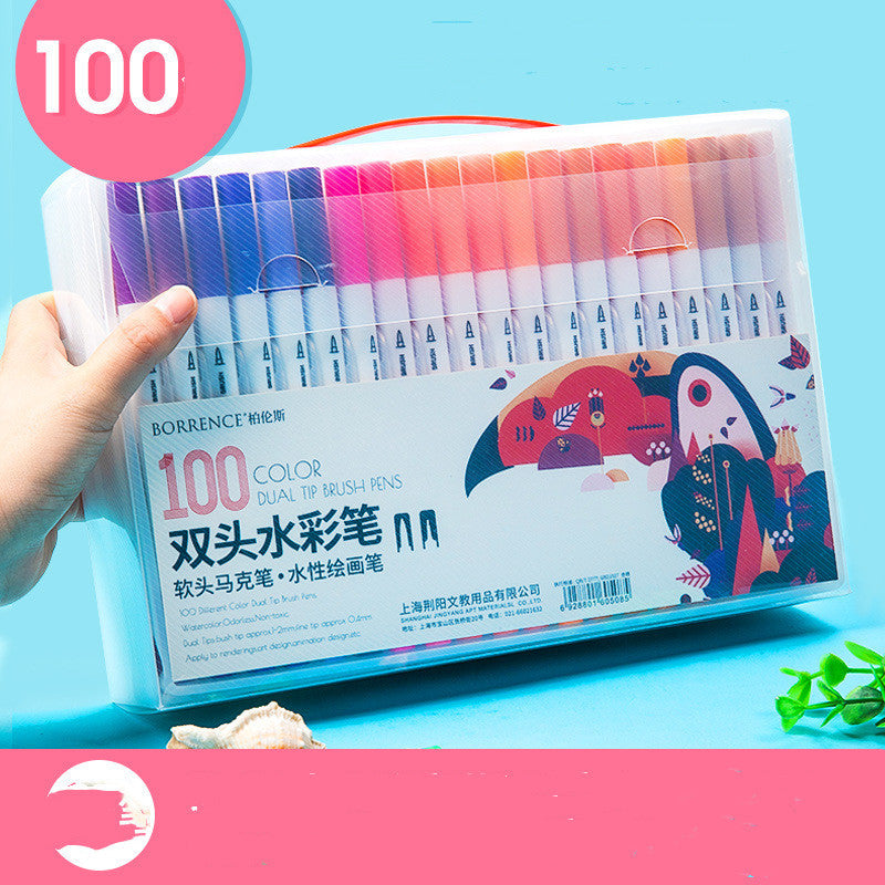 Watercolor Pen Set Primary School Students Soft-tip Colored Pens - Heritage cosmetics and beauty care