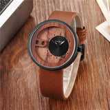 Fashion Top Brand Wooden Watch Men Exquisite Carving Hollow Design Male Clock Unique Green Leather Quartz Wood Watches - Heritage cosmetics and beauty care