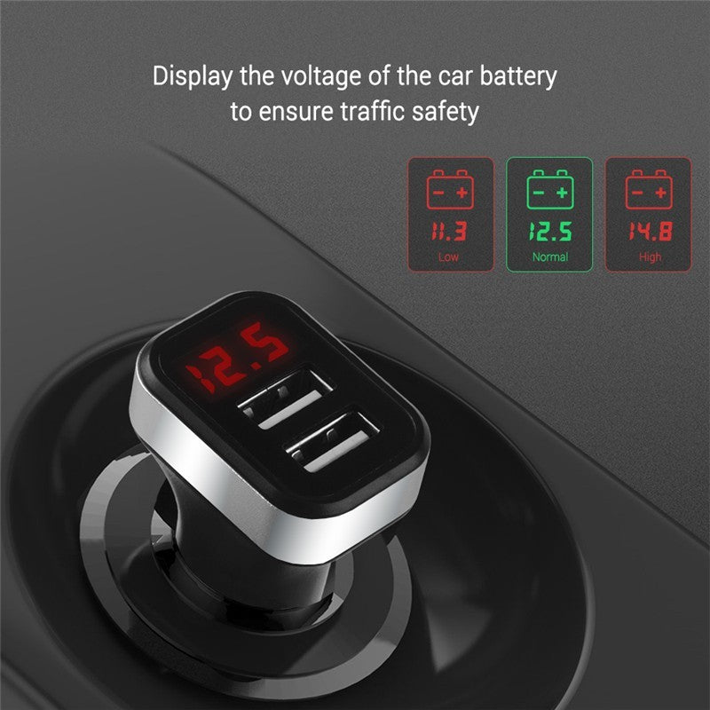 Smart USB Car Charger with LED Screen Heritage cosmetics and beauty care