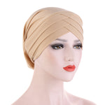 Three Crossed Indian Hats In Stretch Cloth Forehead - Heritage cosmetics and beauty care