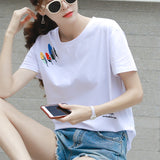 Women's loose t-shirts cotton student shirts - Heritage cosmetics and beauty care