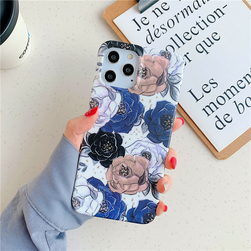 All-inclusive Anti-drop 12ProMax Mobile Phone Case New Marble Heritage cosmetics and beauty care