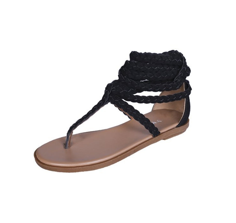 Cross strap sandals - Heritage cosmetics and beauty care