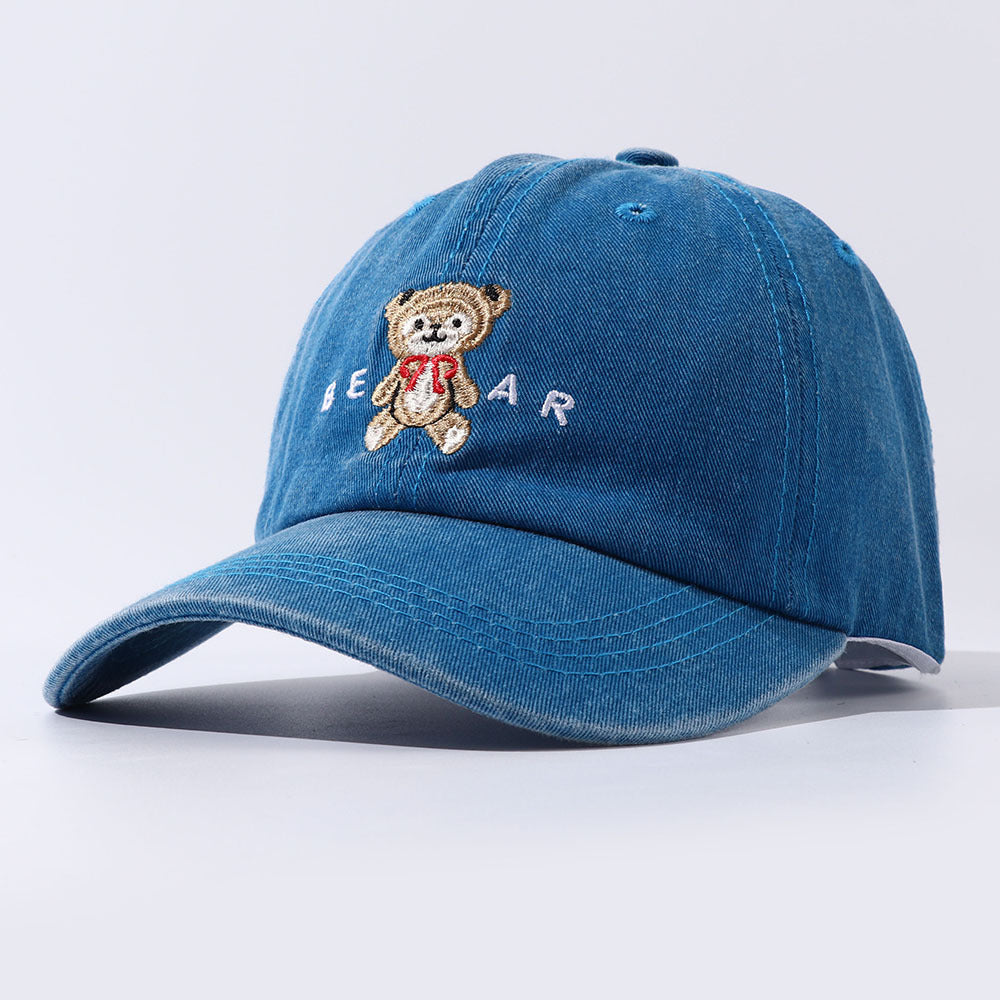 Women Cartoon Teddy Bear Embroidery Dad Hats - Heritage cosmetics and beauty care