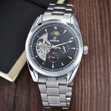 Relogio Masculino Men Tourbillon Watches Stainless Steel Band Automatic Mechanical Wristwatches Moon Phase Small Seconds Watch - Heritage cosmetics and beauty care