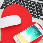 Fast wireless charging heart-shaped leather mouse pad - Heritage cosmetics and beauty care