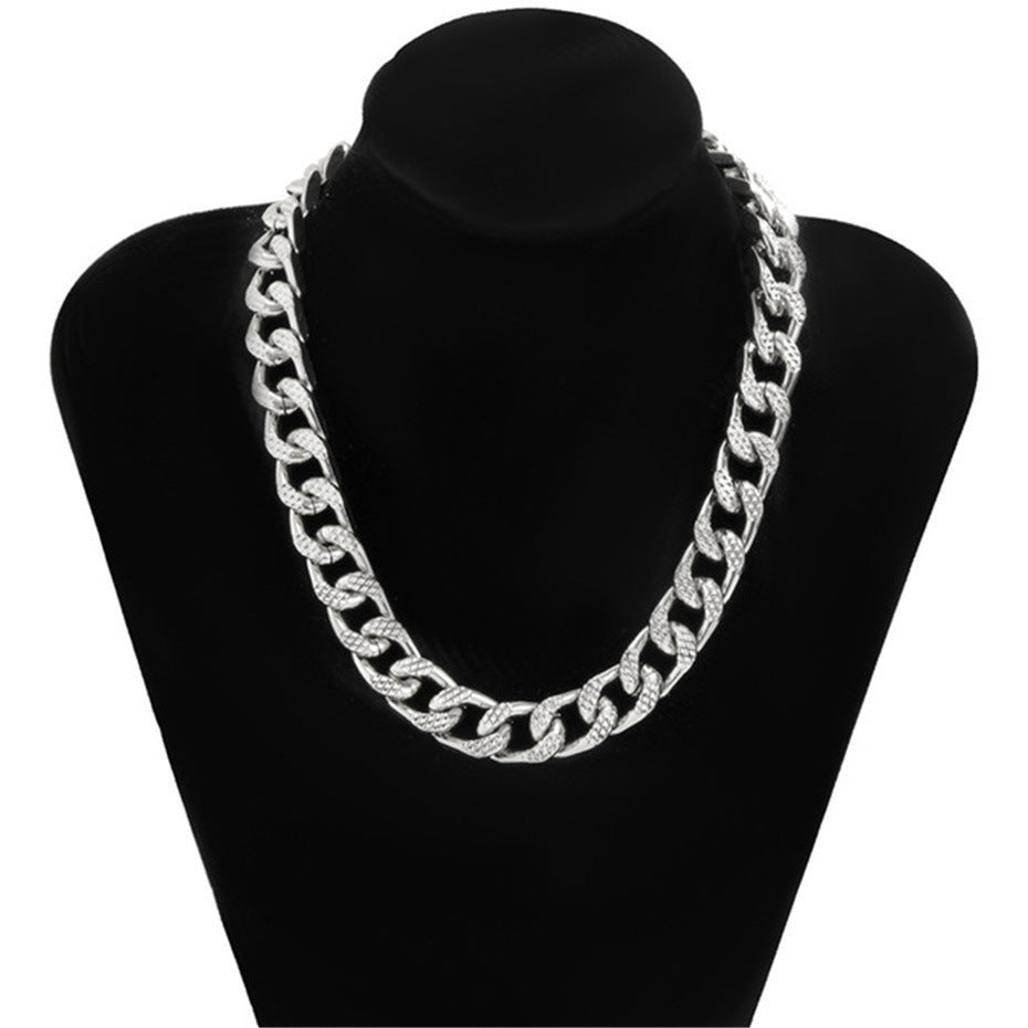 Aluminum Zipper Grinding Angle Chain Lantern Chain Women's Necklace - Heritage cosmetics and beauty care