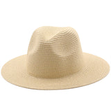 Large-Brimmed Straw Hat Men'S And Women'S Beach Jazz Hats - Heritage cosmetics and beauty care