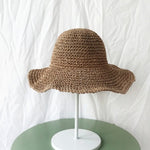 Summer Outing Sunscreen Hat for Women with Foldable Straw Hats Holiday Cool Hat Beach Hat - Heritage cosmetics and beauty care