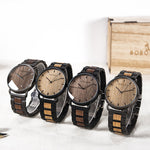 Retro style waterproof men's wooden watch - Heritage cosmetics and beauty care