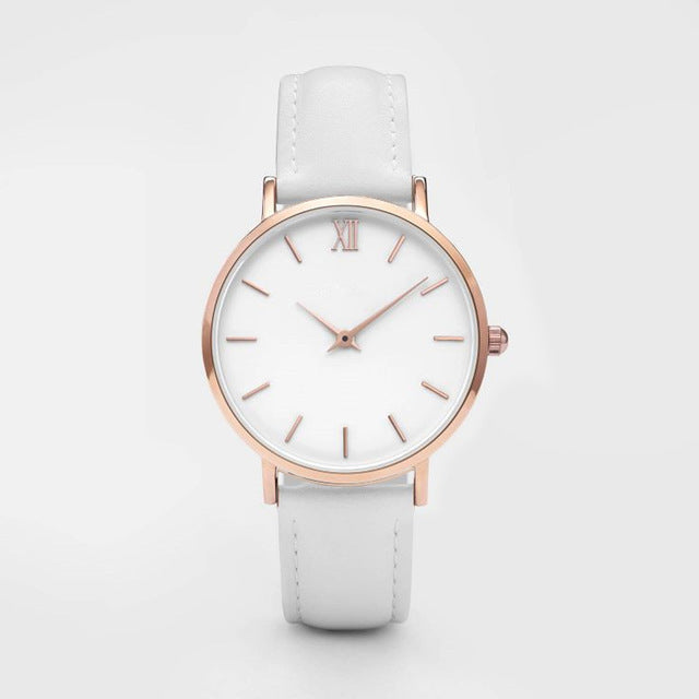 Fashion Women Watches Leather Quartz Watch for Ladies Clocks - Heritage cosmetics and beauty care