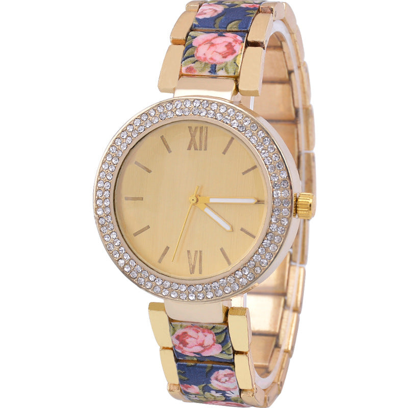 Fashion Printing Steel Watch Women - Heritage cosmetics and beauty care