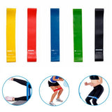 Yoga Resistance Rubber Bands Indoor Outdoor Fitness Equipment 0.35mm-1.1mm Pilates Sport Training Workout Elastic Bands - Heritage cosmetics and beauty care