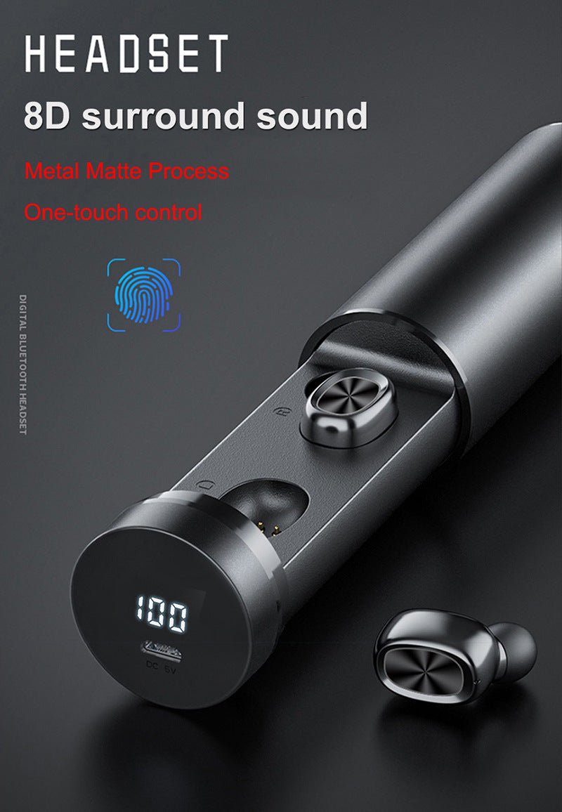 Bluetooth Earphone 5.0 Wireless 8D HIFI Sport MIC Earbuds Gaming Music Headset - Heritage cosmetics and beauty care