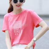 Women's loose t-shirts cotton student shirts - Heritage cosmetics and beauty care