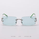 Rimless cut edge sunglasses - Heritage cosmetics and beauty care