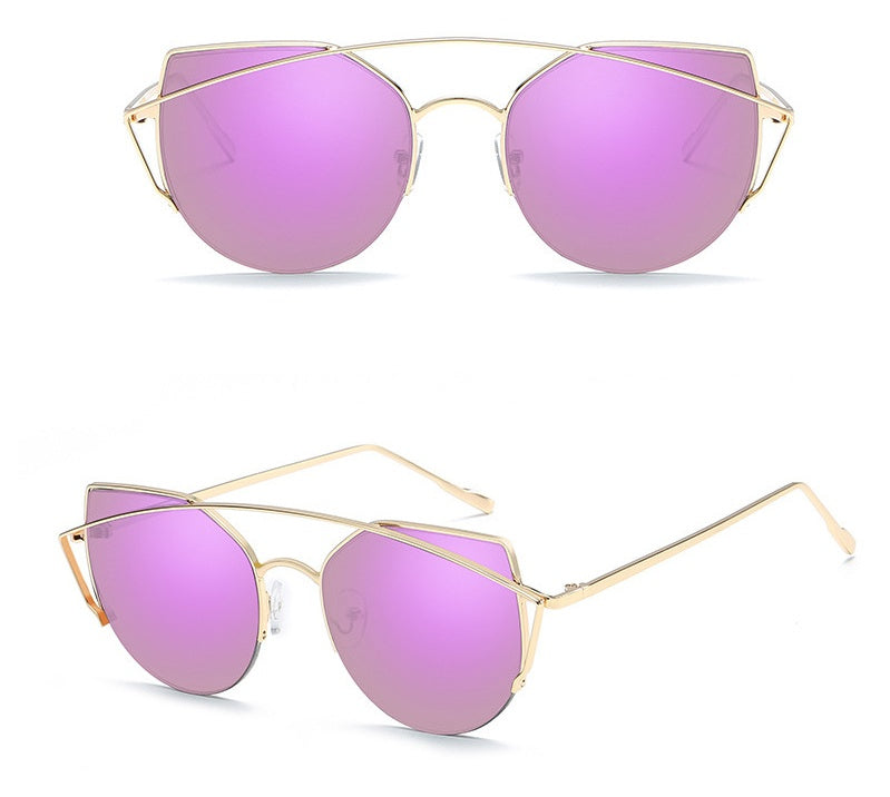 Female Vintage Gold Sunglasses - Heritage cosmetics and beauty care