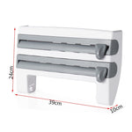 4-In-1 Kitchen Roll Holder Dispenser Kitchen Foil Film Wrap Tissue Paper 4 IN 1 Kitchen Roll Holder Dispenser - Heritage cosmetics and beauty care