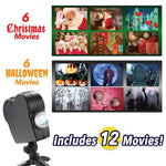 Window LED Lights Display Laser Halloween Home DJ Show Lights Christmas Spotlight Projector Movie Party Lights - Heritage cosmetics and beauty care