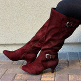 Western Boots Winter Shoes Wide Calf Long Boots For Women - Heritage cosmetics and beauty care