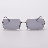 Trimmed light-colored sunglasses - Heritage cosmetics and beauty care