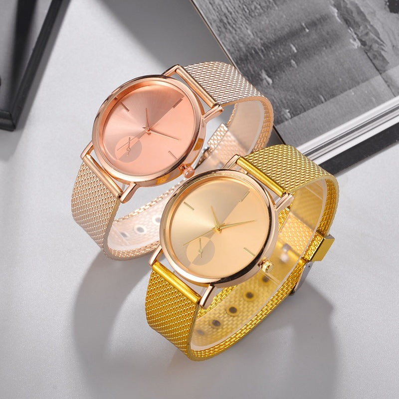 Compatible with Apple, Hot Fashion Simple Style New Ladies Hook Buckle Alloy Watches Women Wristwatch Quartz Female Clock Gifts Relogios Feminino - Heritage cosmetics and beauty care