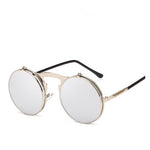 Round frame flip sunglasses - Heritage cosmetics and beauty care