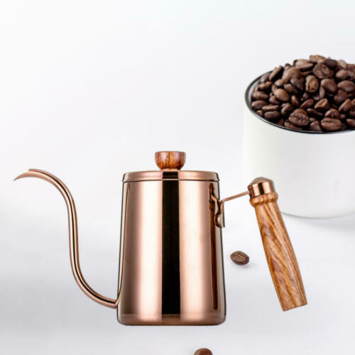 Thickened 304 Stainless Steel Wooden Handle Hand Brew Coffee Maker Heritage cosmetics and beauty care