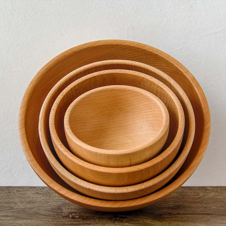 Stylish Salad Fruit Serving Wooden Soup Bowl Tableware - Heritage cosmetics and beauty care