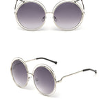 Round metal cutout sunglasses - Heritage cosmetics and beauty care