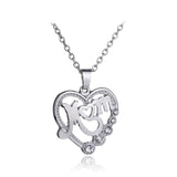 MOM Mother Love Hollow Alloy Necklace - Heritage cosmetics and beauty care