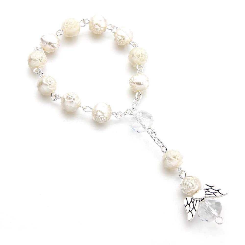 Angel rosary christening baptism Bracelets - Heritage cosmetics and beauty care