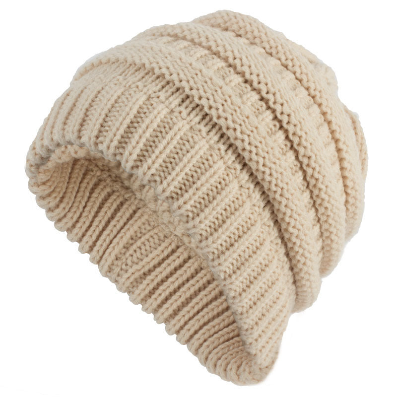 Women's ponytail knit wool cap - Heritage cosmetics and beauty care