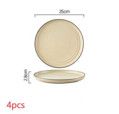 Wind Simple Bowl And Plate Combination Tableware And Tableware - Heritage cosmetics and beauty care