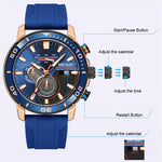 Watch Multi-function Chronograph Calendar Sports Men's Watches - Heritage cosmetics and beauty care