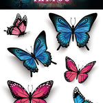 Waterproof Temporary Tattoo Sticker Small Butterfly Body Art Fake Tattoo Flash Tattoo Clavicle Female - Heritage cosmetics and beauty care