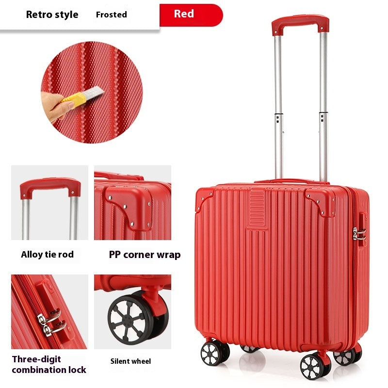 18-inch Trolley Case Printed Pattern Luggage Small Children Suitcase Boarding Bag Suitcase - Heritage cosmetics and beauty care