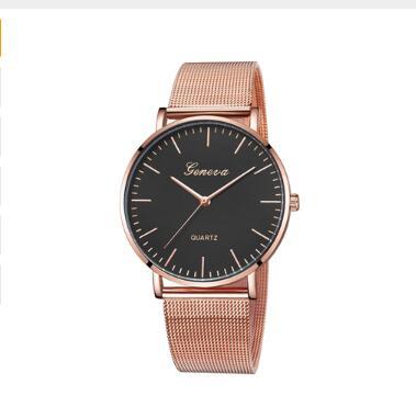 Fashion Casual Watches Womens Men GENEVA Womens Classic Quartz Stainless Steel Wrist Watch Bracelet Watches - Heritage cosmetics and beauty care