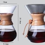 High temperature glass hand coffee pot sharing pot